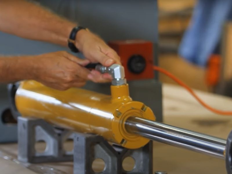 Quam ad pressura test a hydrau cylindri