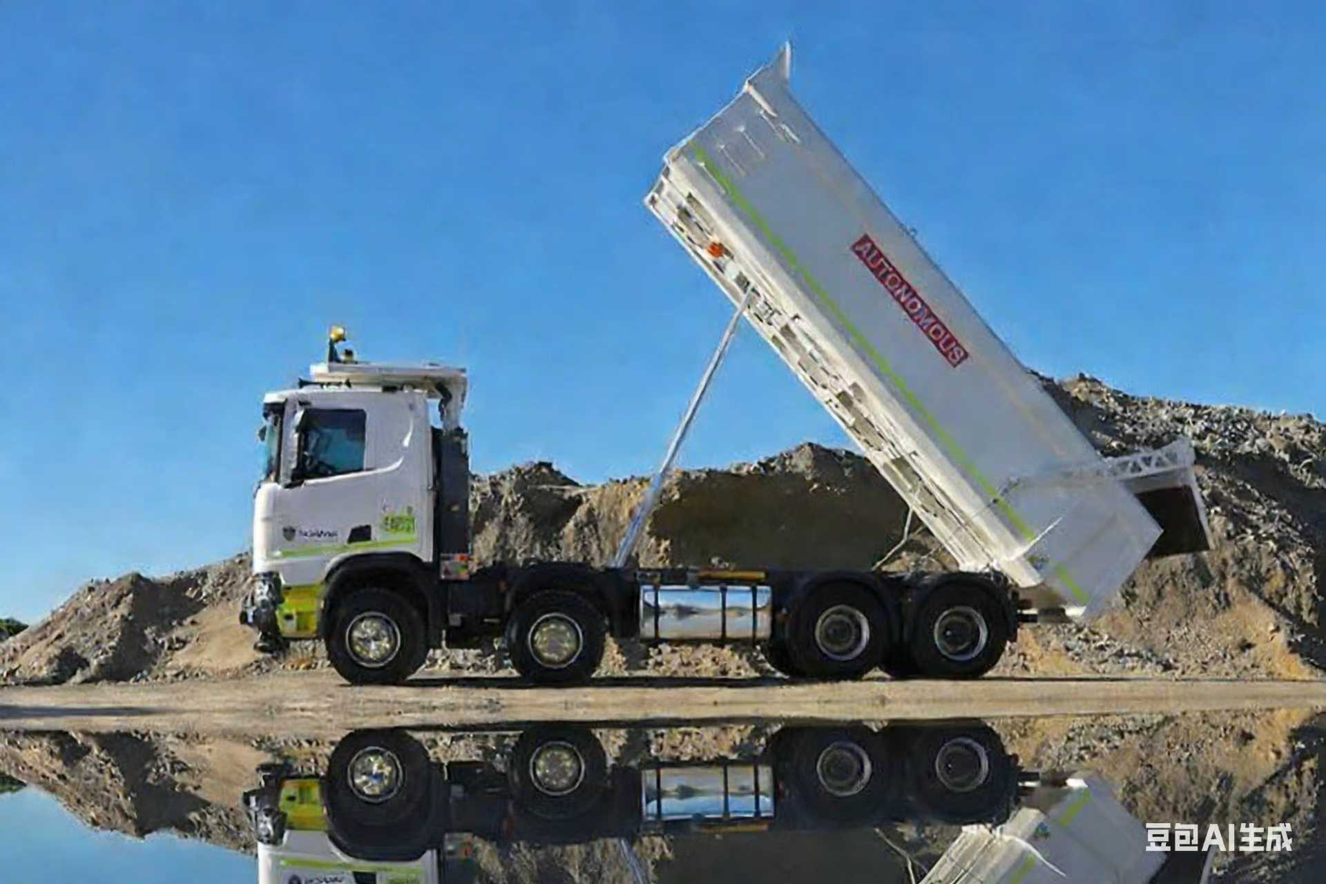 Effundite Truck HYDRAULICUS cylindrici pro Stabilis Lond Tractantem