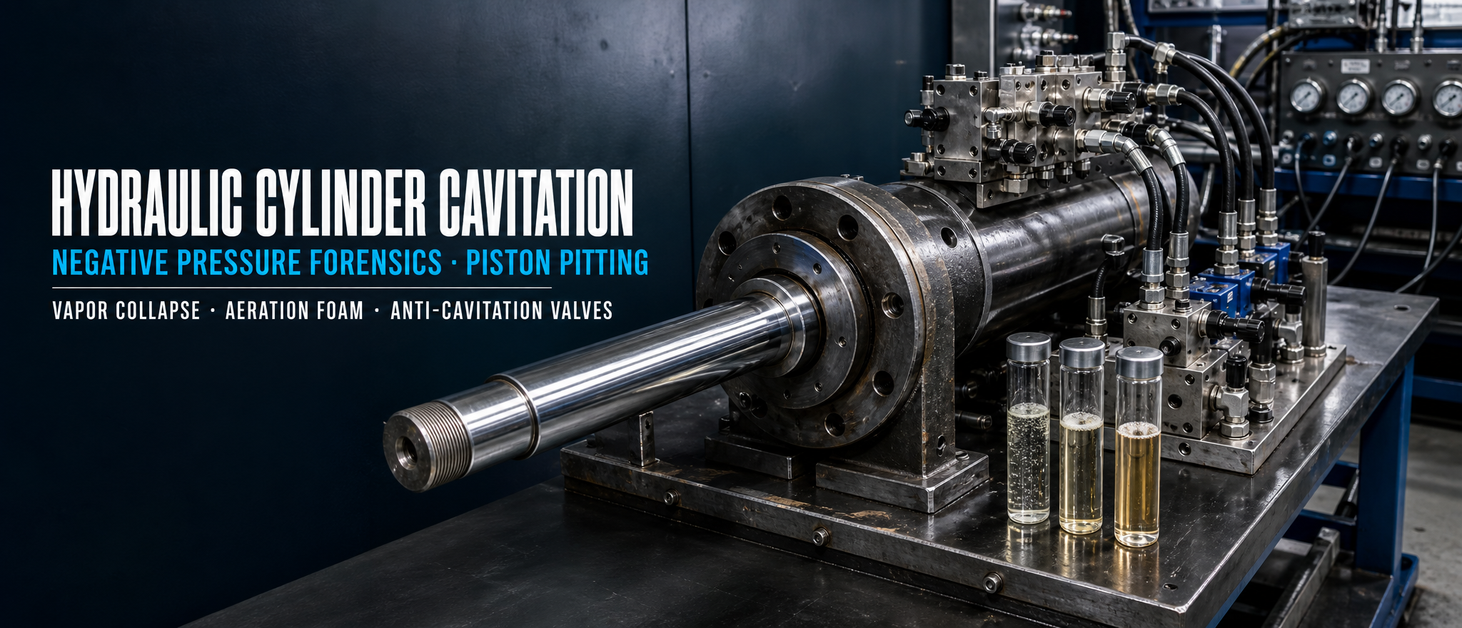 Hydraulic Cylinder Cavitation and Aeration: Workshop Forensics on Negative Pressure and Piston Pitting