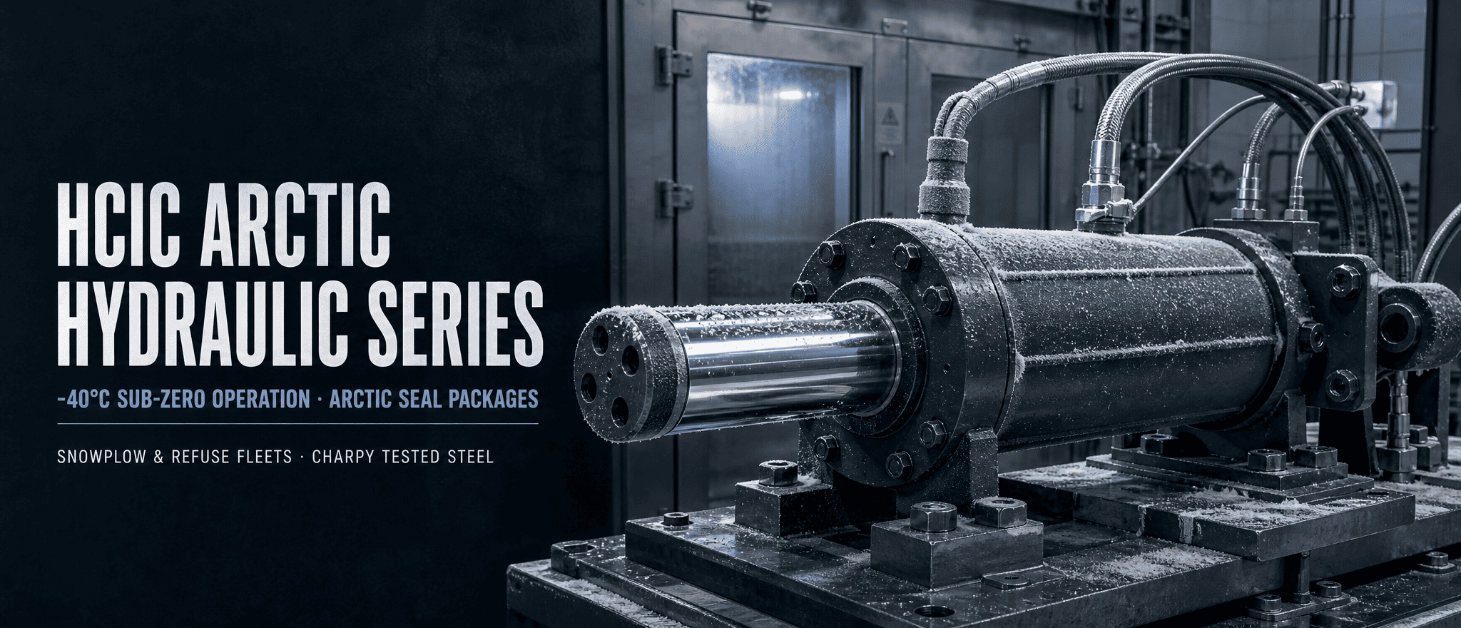 HCIC Launches -40°C Extremae frigoris Tempestatis Hydraulic Cylinder Series with Arctic Seal Packages for North American Fleets