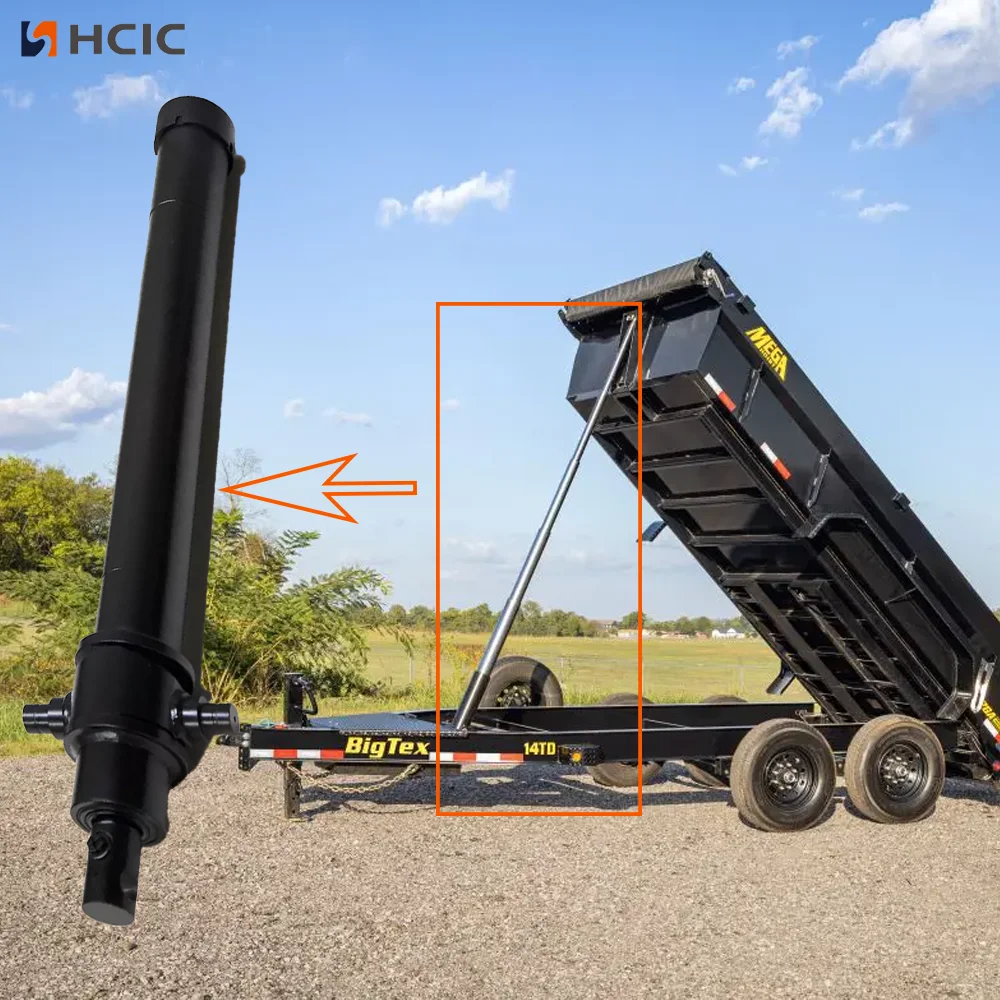 IV-Scaena Underbody Telescopic Tipping Cylindro pro Gravis Hunter Trailers