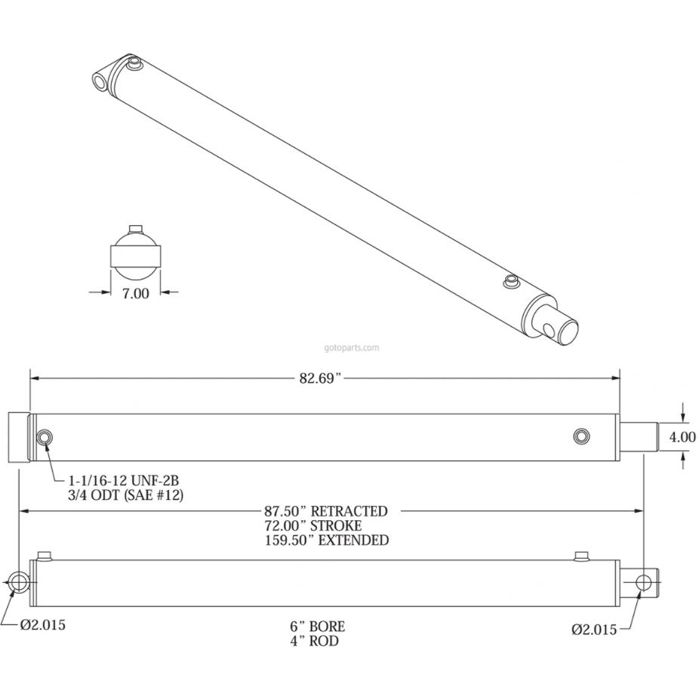 6 Inch Hydraulic Cylindri