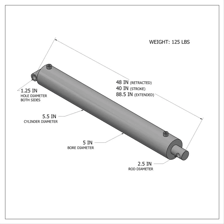 Hydraulica Non bypass Cylindri