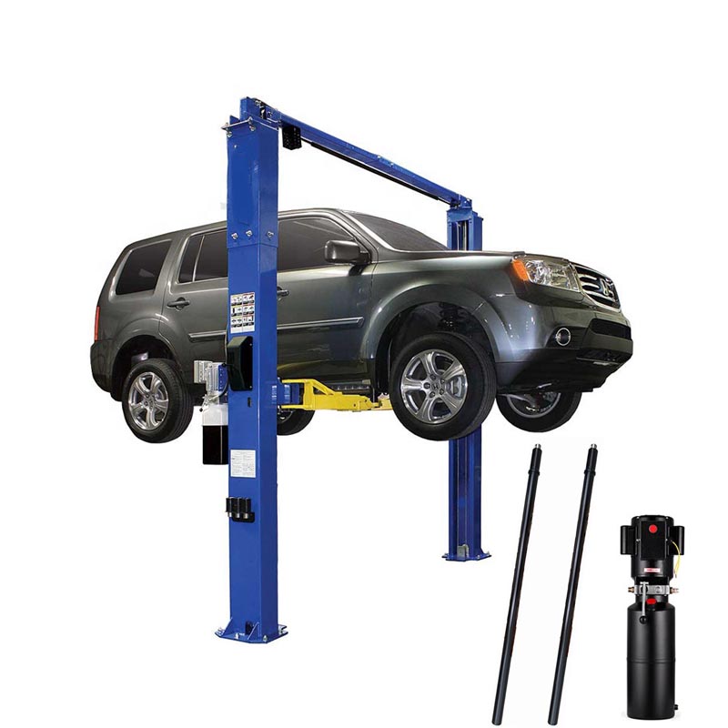 In Stock Manual Obfirmo Cylinder Hydraulic 4-Ton 2 Post Car Lift