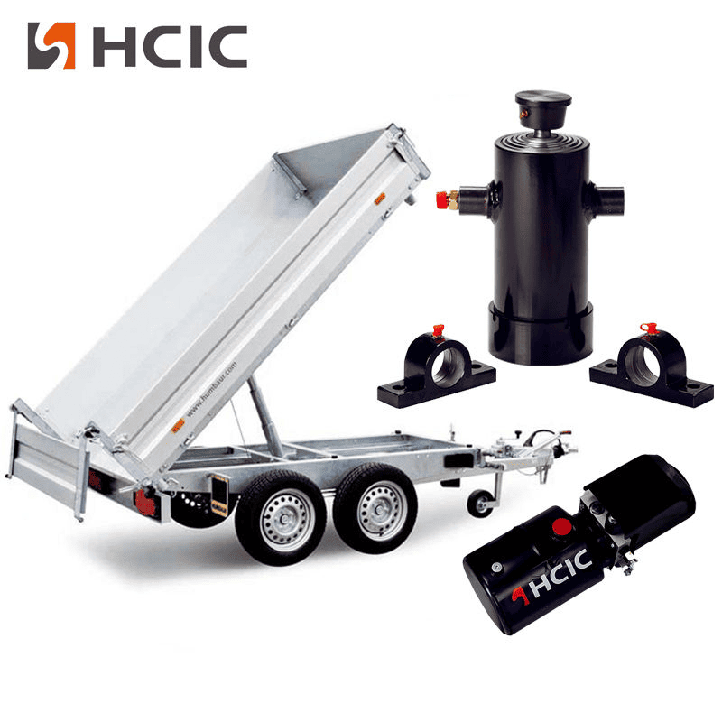 Underbody Telescopic Hydraulic Cylindri in Hunter Trailers